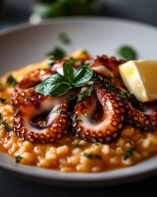 Octopus Risotto Delight
