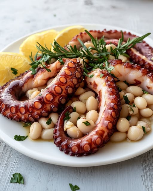 Octopus White Beans