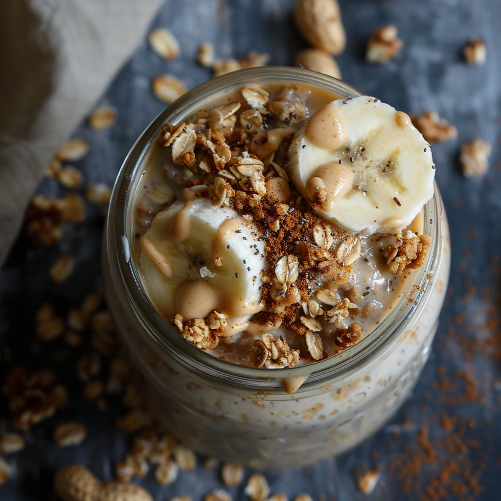 Peanut Butter Banana Overnight Oats: Irresistibly Creamy & Healthy Delight 2 Peanut Butter Banana Overnight Oats
