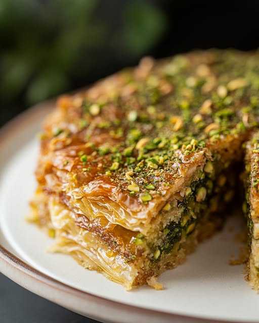 Pistachio Baklava Cake