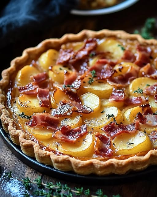Potato Bacon Tart