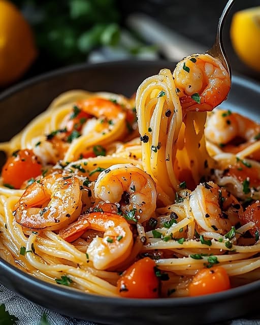 Shrimp Garlic Pasta