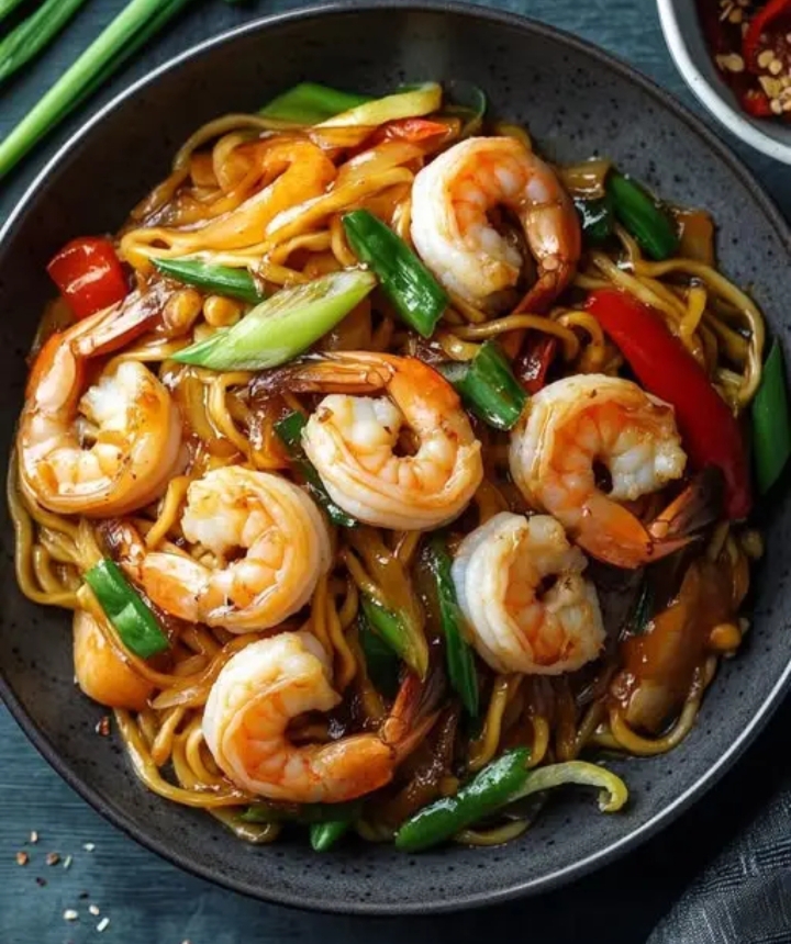 Shrimp Shanghai Noodles