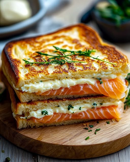 Smoked Salmon Croque-Monsieur