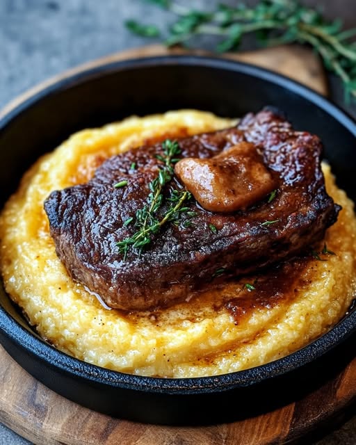 Smoky Beef Shank Grits