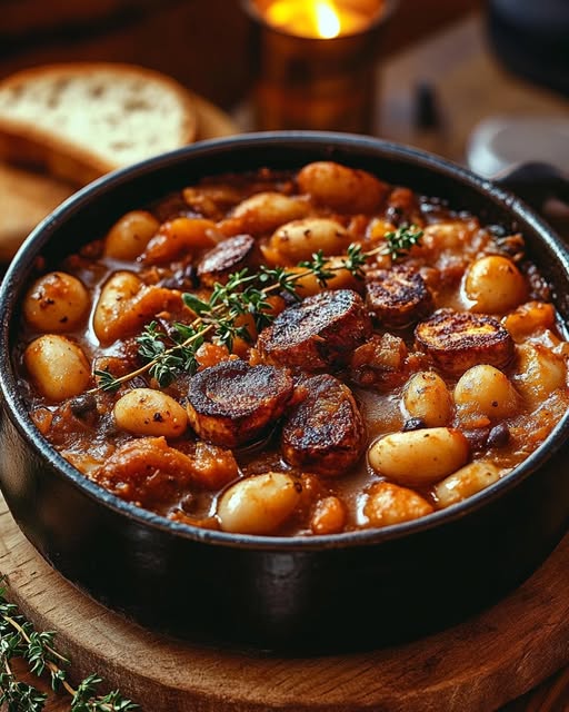 Spanish Sausage Cassoulet: Authentic & Savory Recipe 1 Spanish Sausage Cassoulet