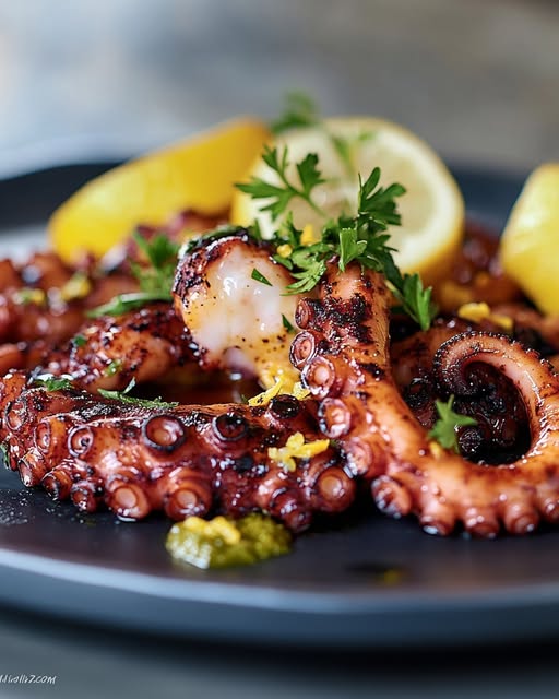 Spicy Grilled Octopus