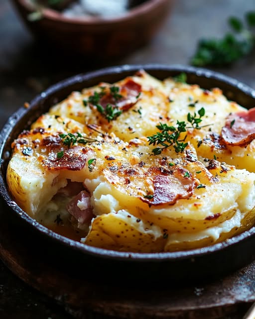 Spicy Ham Gratin