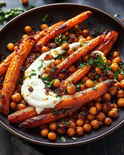 Spicy Maple Roasted Carrots