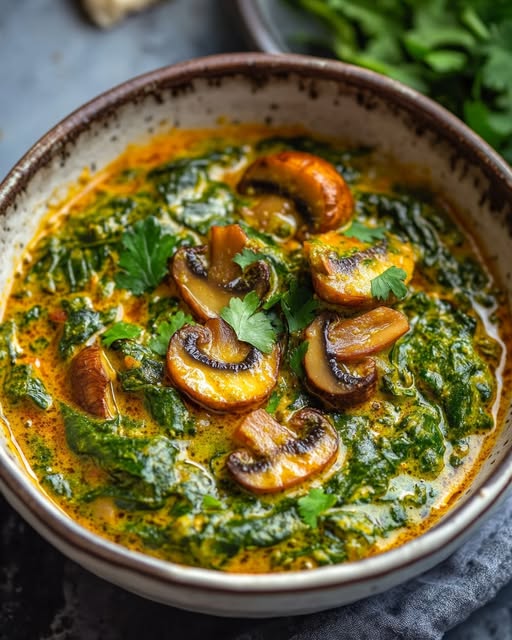Spinach Mushroom Curry: Savory & Easy Recipe for Every Occasion 1 Spinach Mushroom Curry