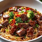 Sticky Beef Noodles