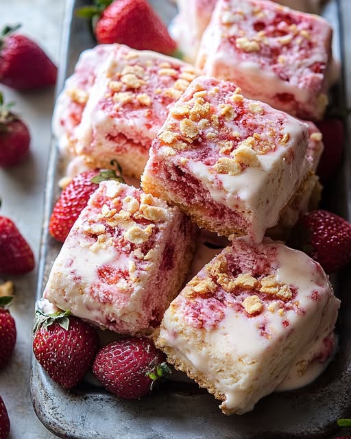 Strawberry Shortcake Bars