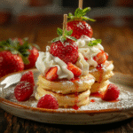 Strawberry Shortcake Pancake Skewers