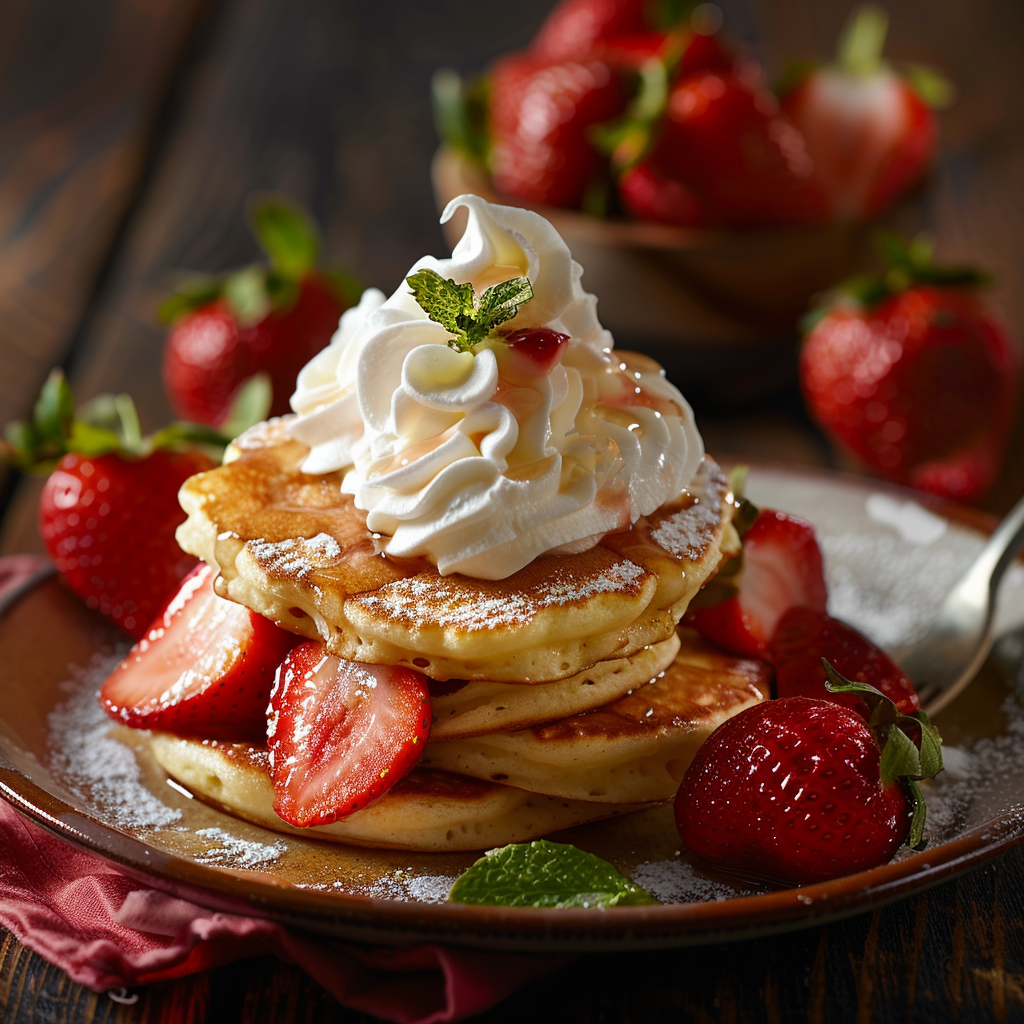 Strawberry Shortcake Pancake Skewers: Irresistible Breakfast Delight 4 Strawberry Shortcake Pancake Skewers