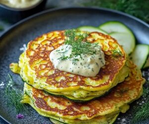 Zucchini Pancakes Delight: Effortlessly Savory & Irresistible Treat