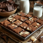 chocolate and white chocolate brownies