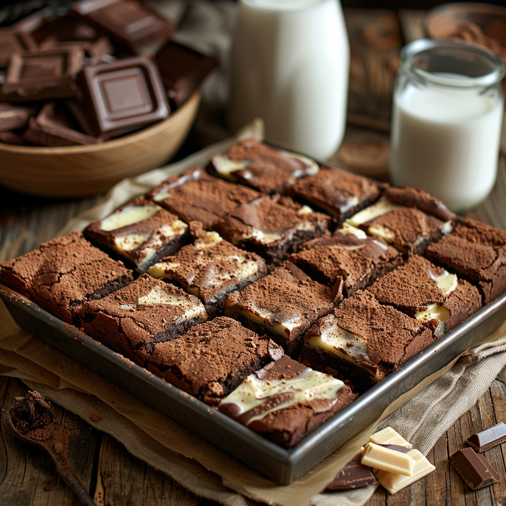 Chocolate & White Chocolate Brownies: Irresistibly Decadent Treats 1 chocolate and white chocolate brownies