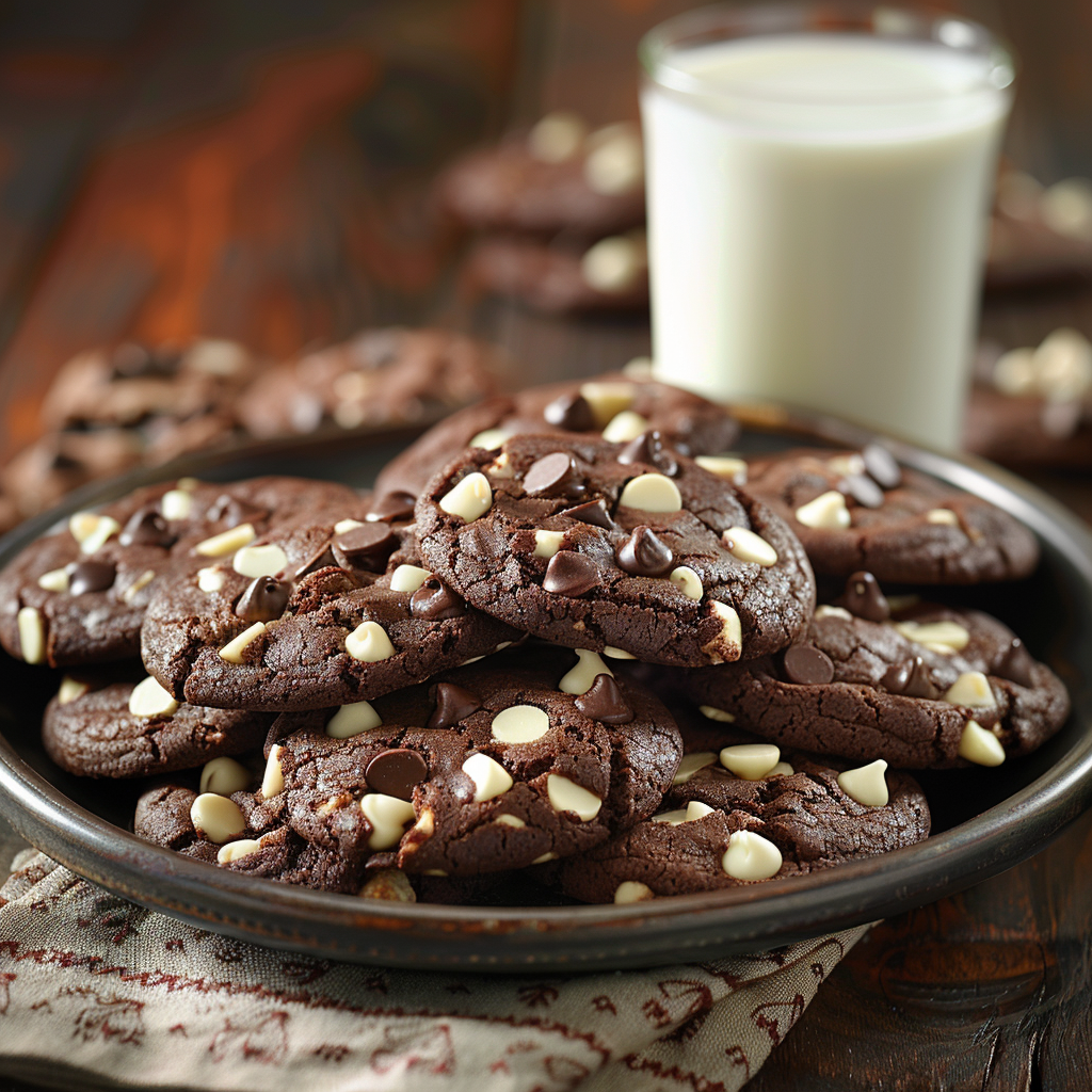 chocolate white chocolate chip cookies