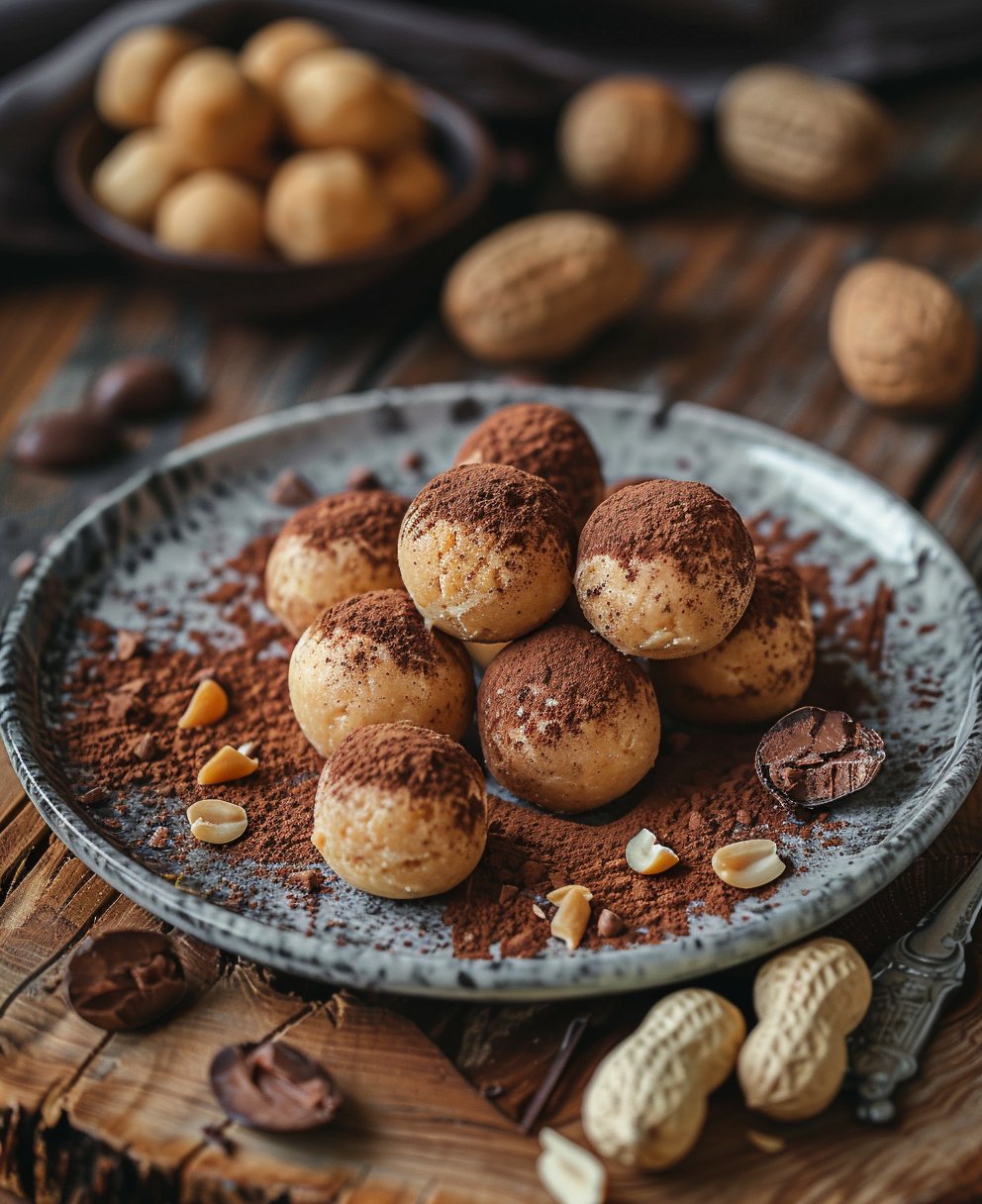 no bake peanut butter cheesecake balls