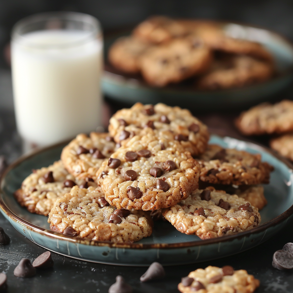 rice krispie chocolate chip cookies