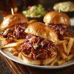 BBQ Pulled Pork Sliders with Coleslaw