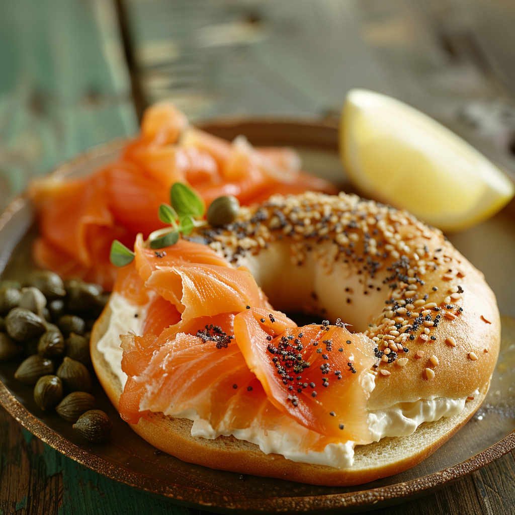 Bagel with Cream Cheese & Smoked Salmon: The Ultimate Breakfast Delight 5 Bagel with Cream Cheese & Smoked Salmon