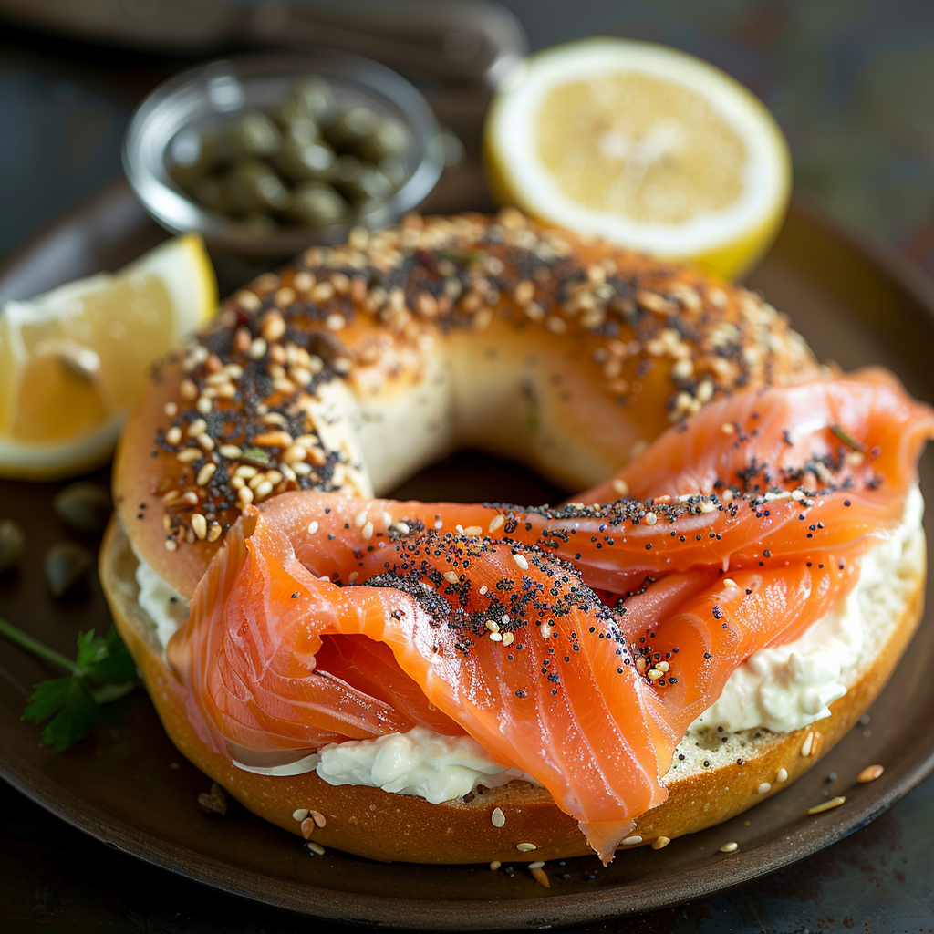 Bagel with Cream Cheese & Smoked Salmon: The Ultimate Breakfast Delight 3 Bagel with Cream Cheese & Smoked Salmon