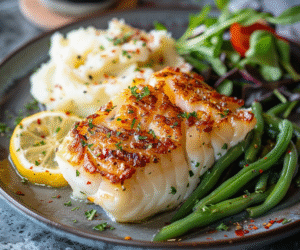 Baked Cod & Green Beans with Lemon: Irresistibly Healthy Delight