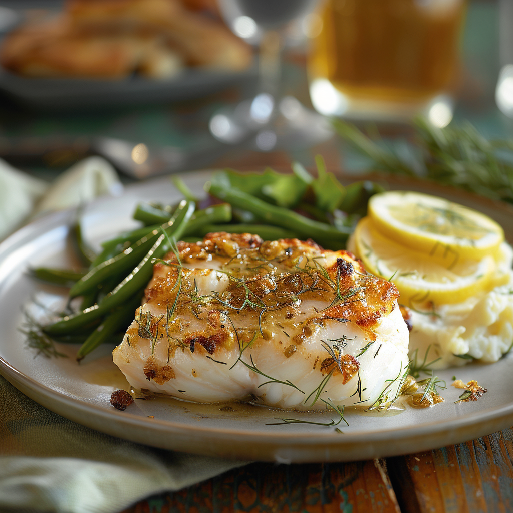 Baked Cod & Green Beans with Lemon: Irresistibly Healthy Delight 2 Baked Cod & Green Beans with Lemon