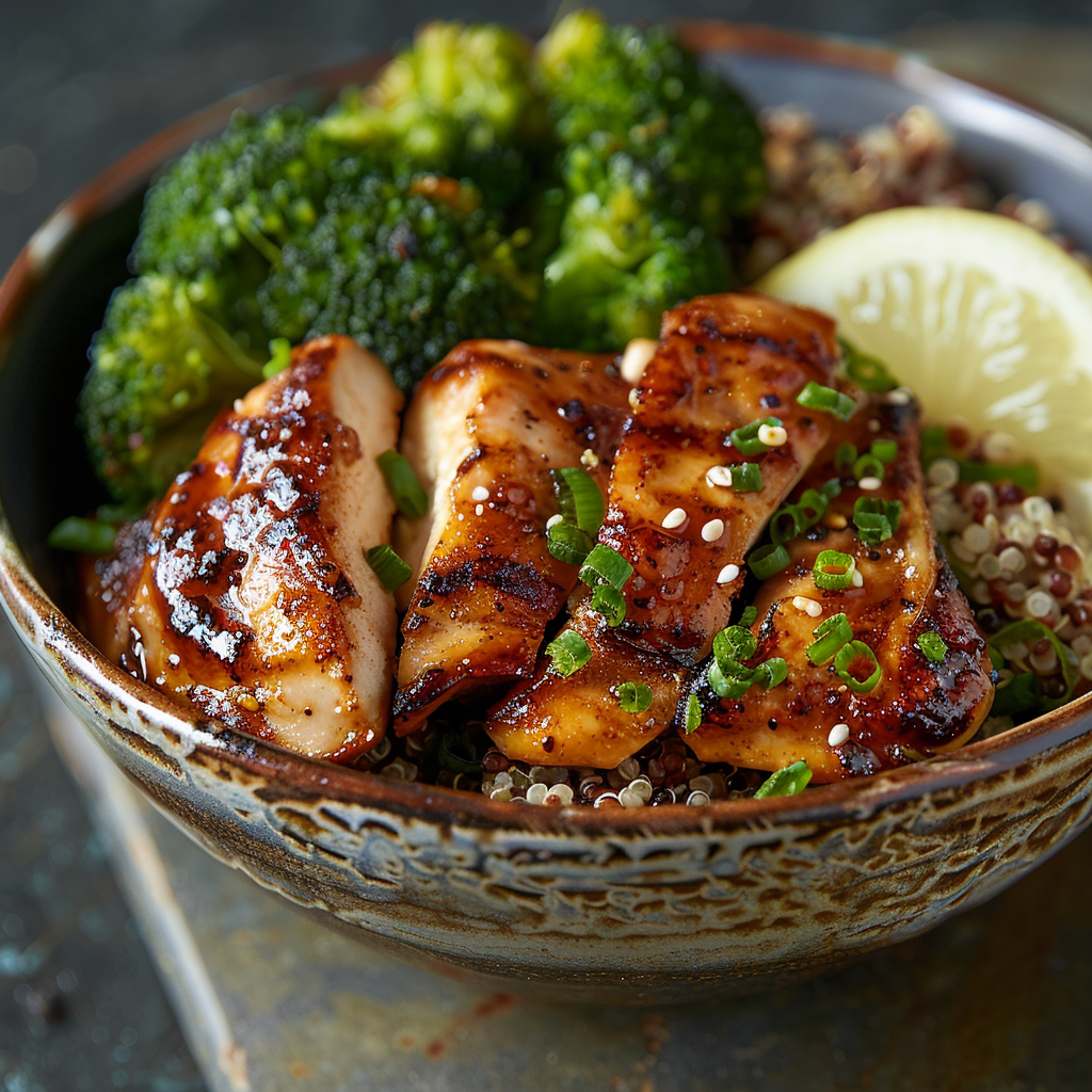 Batch Roasted Chicken & Broccoli Bowls