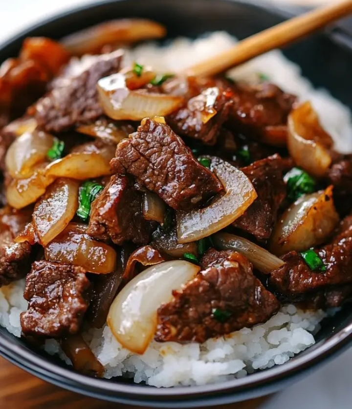 Beef Onion Stir-Fry