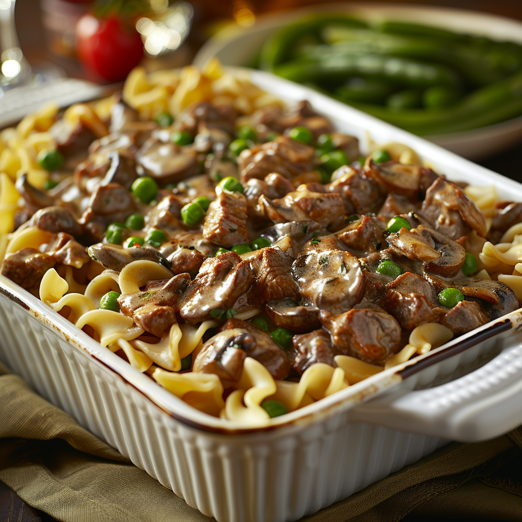 Beef Stroganoff Casserole for Family Dinner: Quick & Delicious Recipe 2 Beef Stroganoff Casserole for Family Dinner