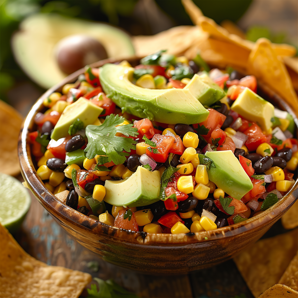 Black Bean & Corn Salad with Lime Dressing