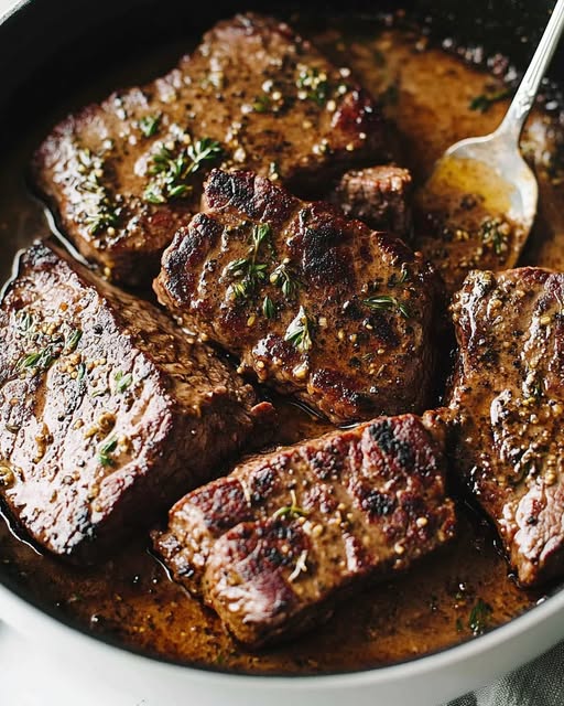 Bourbon Cream Steak