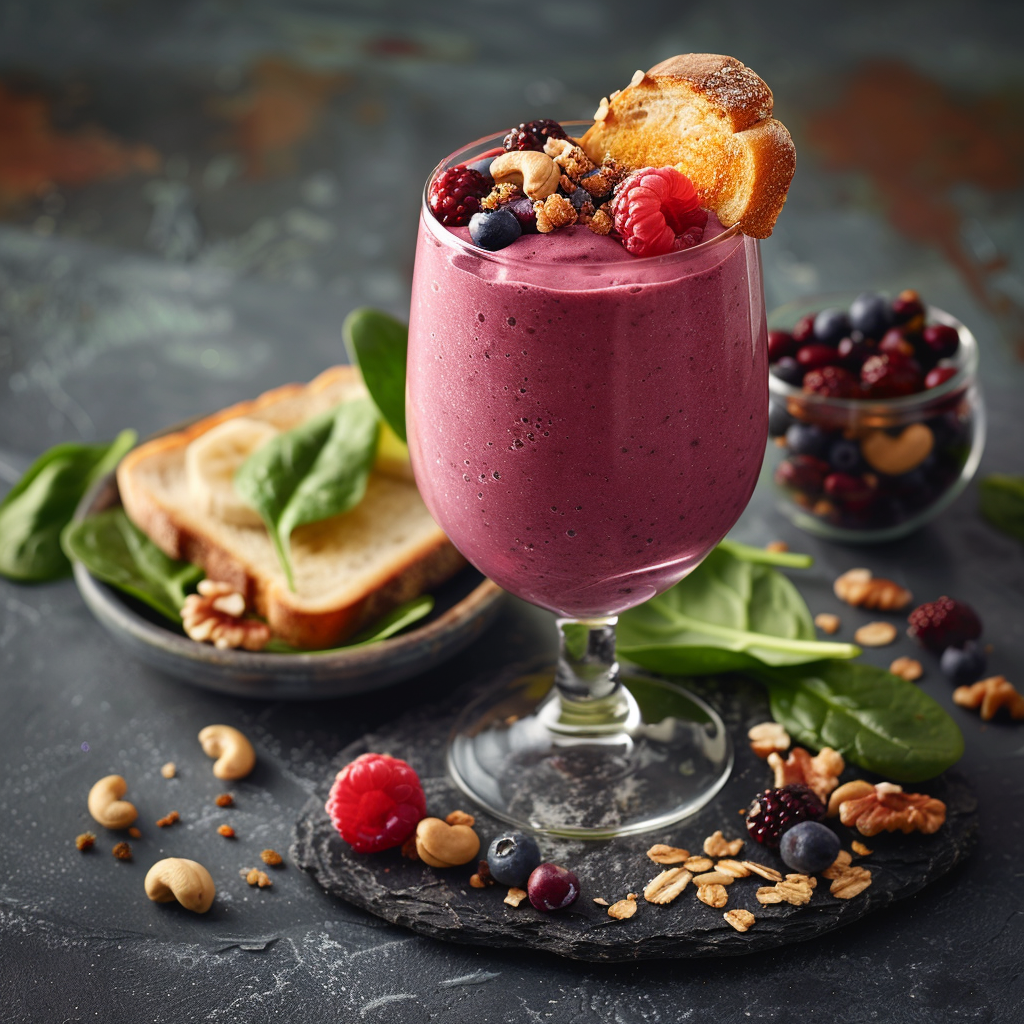 Breakfast Smoothie with Frozen Berries & Spinach: Quick & Energizing Recipe 2 Breakfast Smoothie with Frozen Berries & Spinach