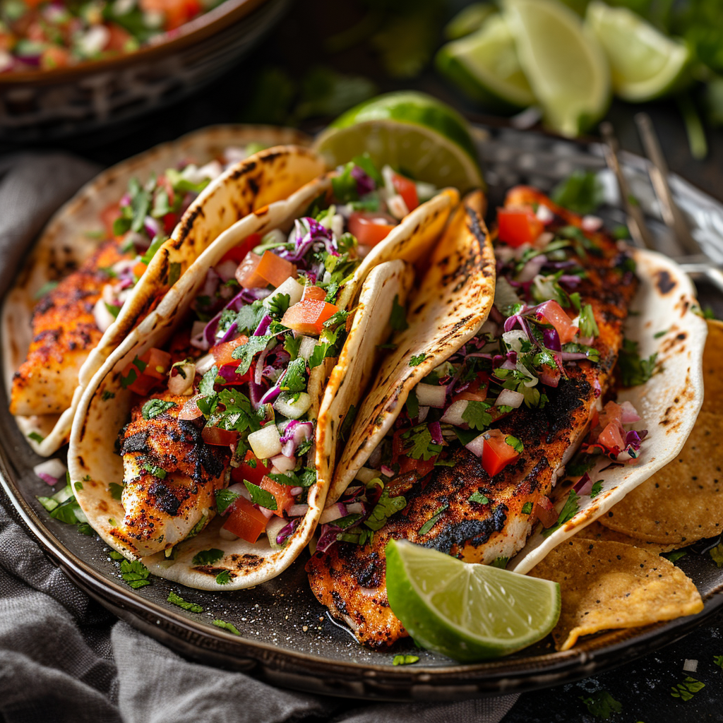 Cajun Blackened Fish Tacos with Cilantro Lime Slaw: Irresistibly Bold & Fresh 5 Cajun Blackened Fish Tacos with Cilantro Lime Slaw