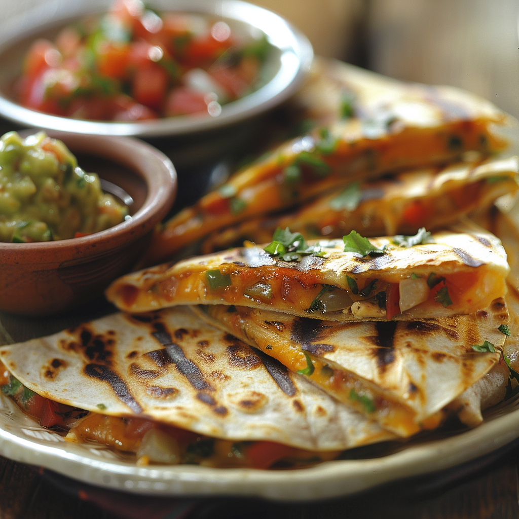 Cheese & Veggie Breakfast Quesadilla: Quick & Delicious Recipe 4 Cheese & Veggie Breakfast Quesadilla