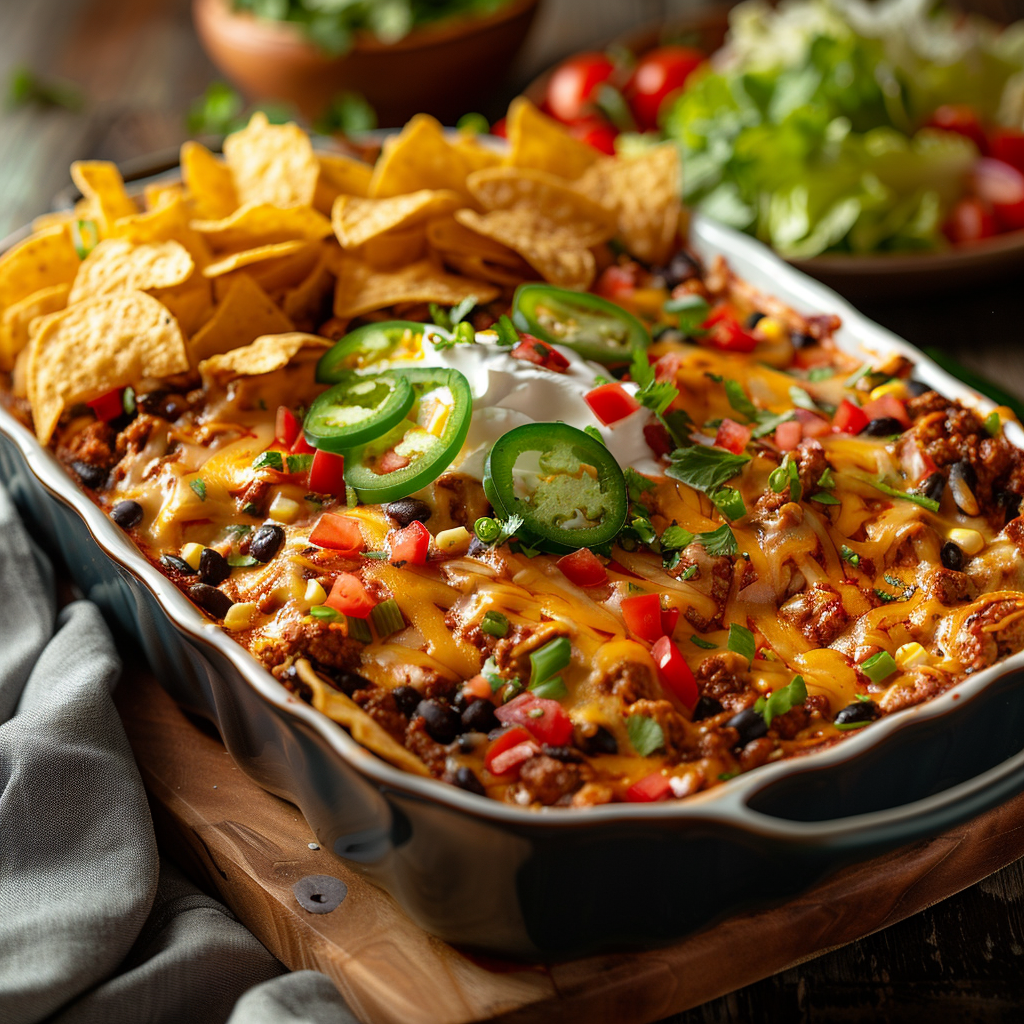 Cheesy Taco Casserole for a Crowd