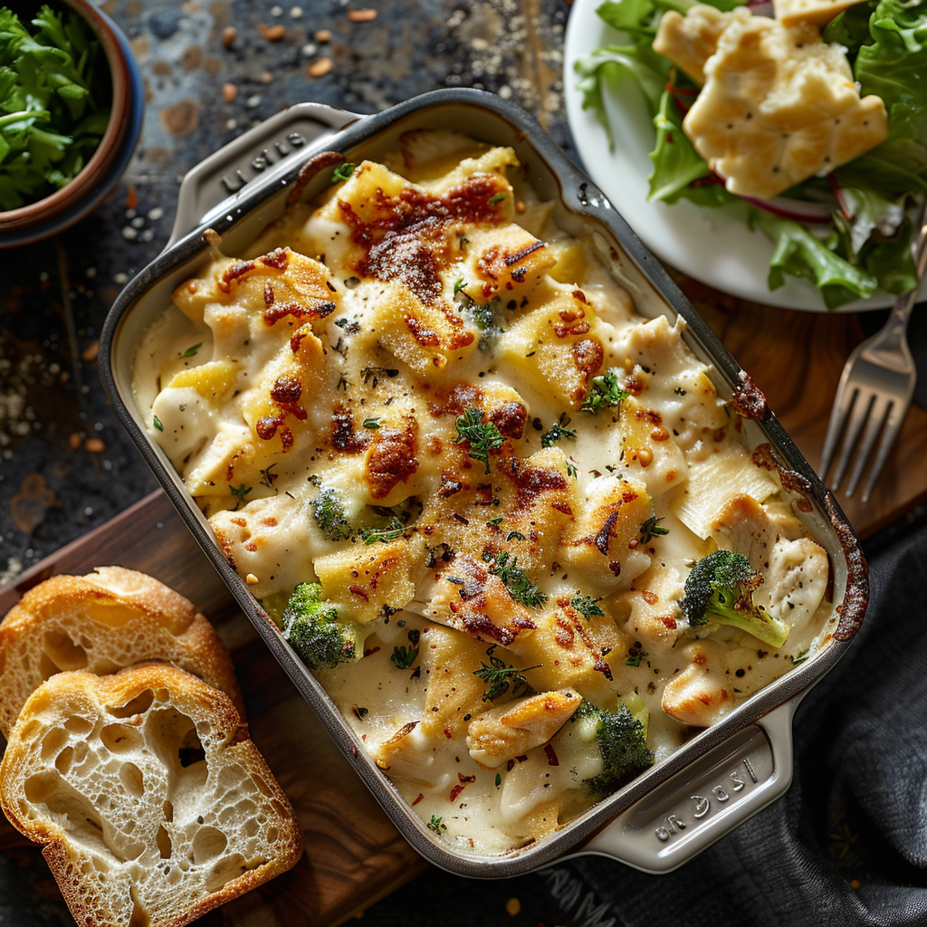 Chicken Alfredo Bake with Broccoli for Kids: Yummy & Healthy! 5 Chicken Alfredo Bake with Broccoli for Kids