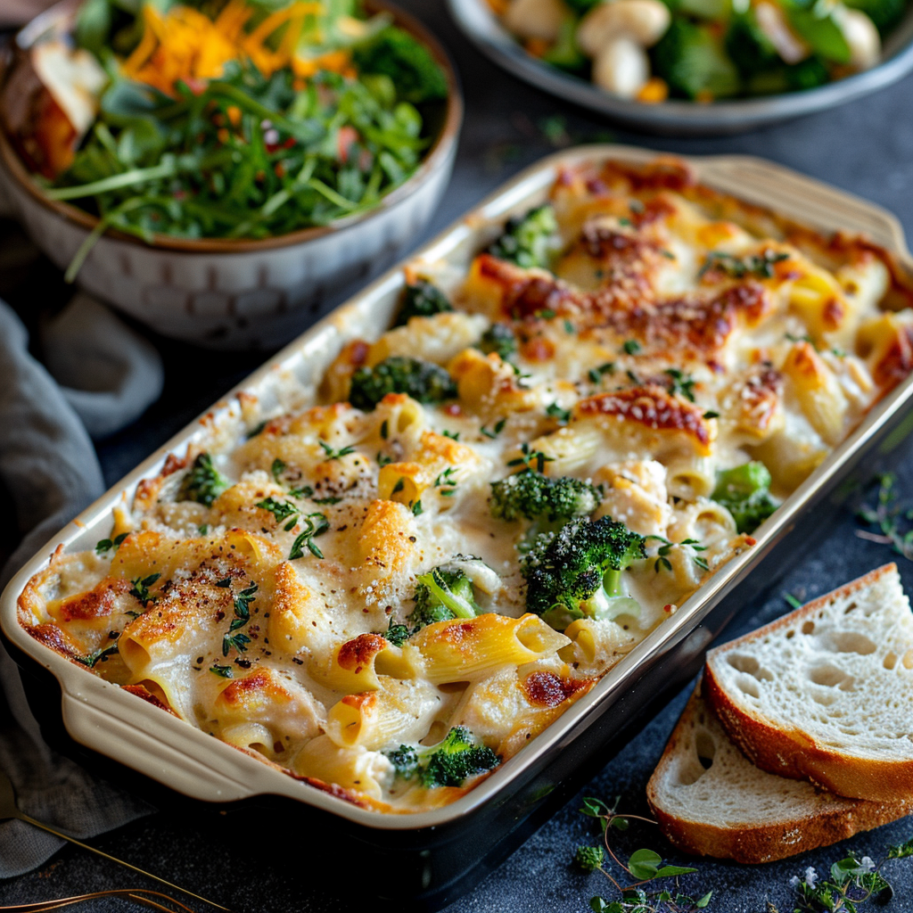 Chicken Alfredo Bake with Broccoli for Kids: Yummy & Healthy! 2 Chicken Alfredo Bake with Broccoli for Kids