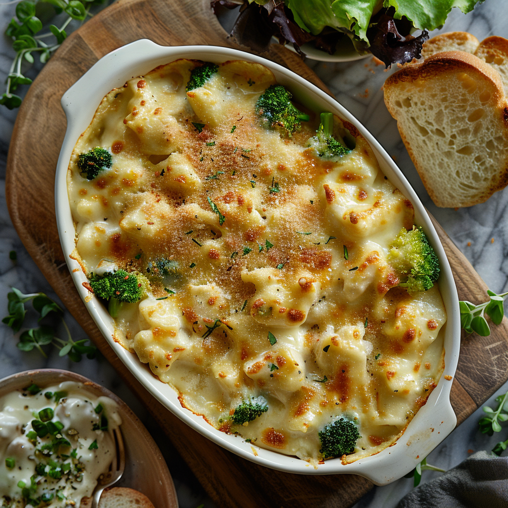 Chicken Alfredo Bake with Broccoli for Kids: Yummy & Healthy! 4 Chicken Alfredo Bake with Broccoli for Kids