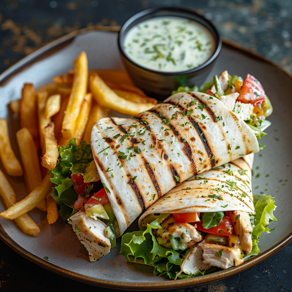 Chicken Caesar Wrap in 10 Minutes