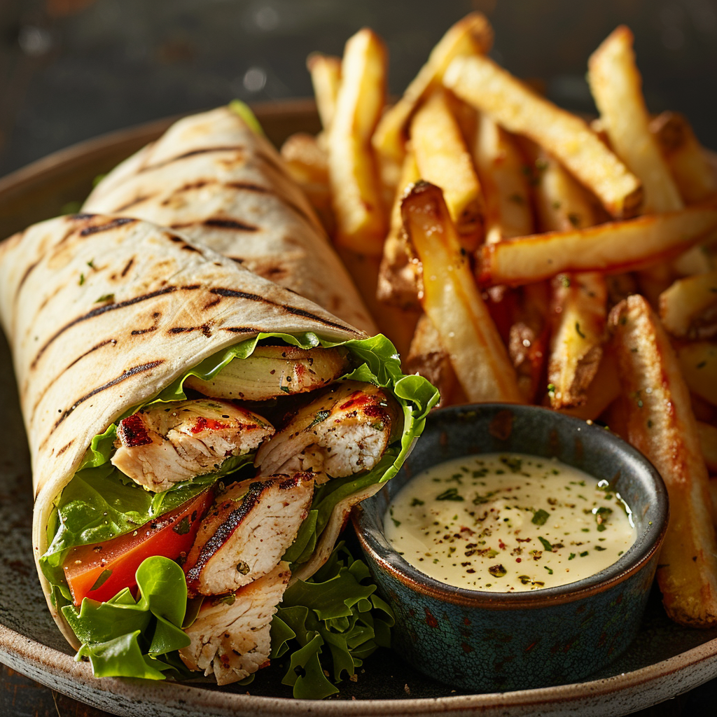 Chicken Caesar Wrap in 10 Minutes: Quick & Delicious Recipe 2 Chicken Caesar Wrap in 10 Minutes