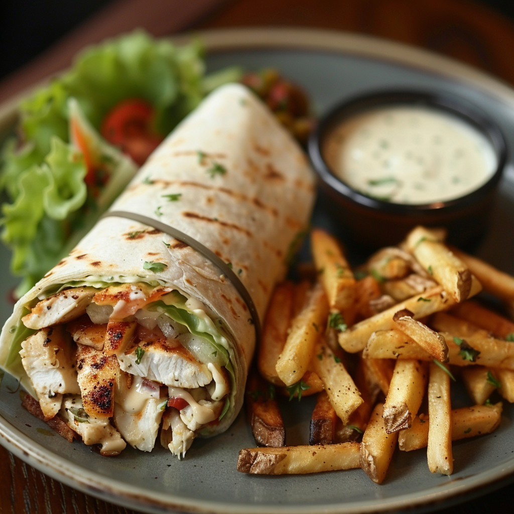 Chicken Caesar Wrap in 10 Minutes: Quick & Delicious Recipe 3 Chicken Caesar Wrap in 10 Minutes