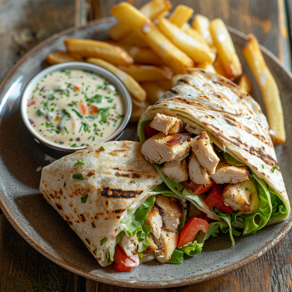 Chicken Caesar Wrap in 10 Minutes