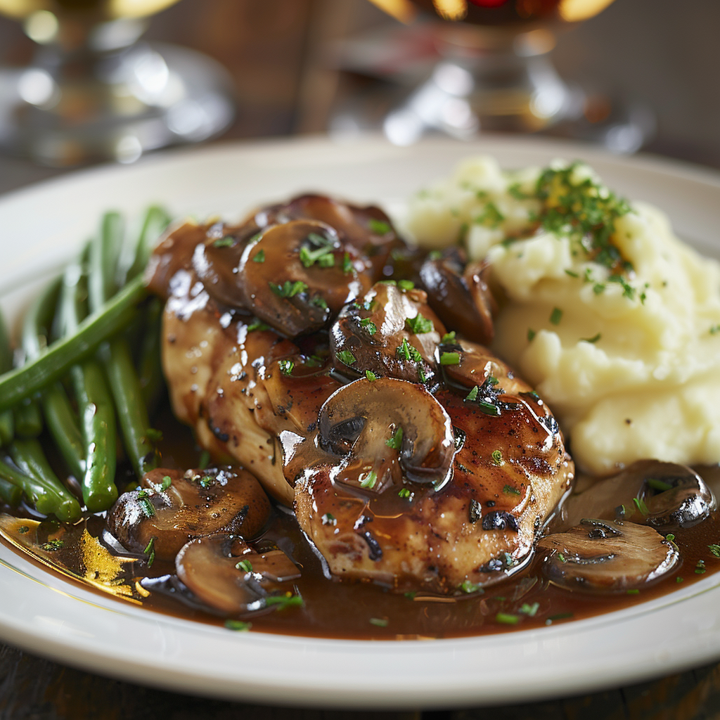 Chicken Marsala with Mushrooms & Wine Sauce: Irresistibly Rich Flavor 2 Chicken Marsala with Mushrooms & Wine Sauce