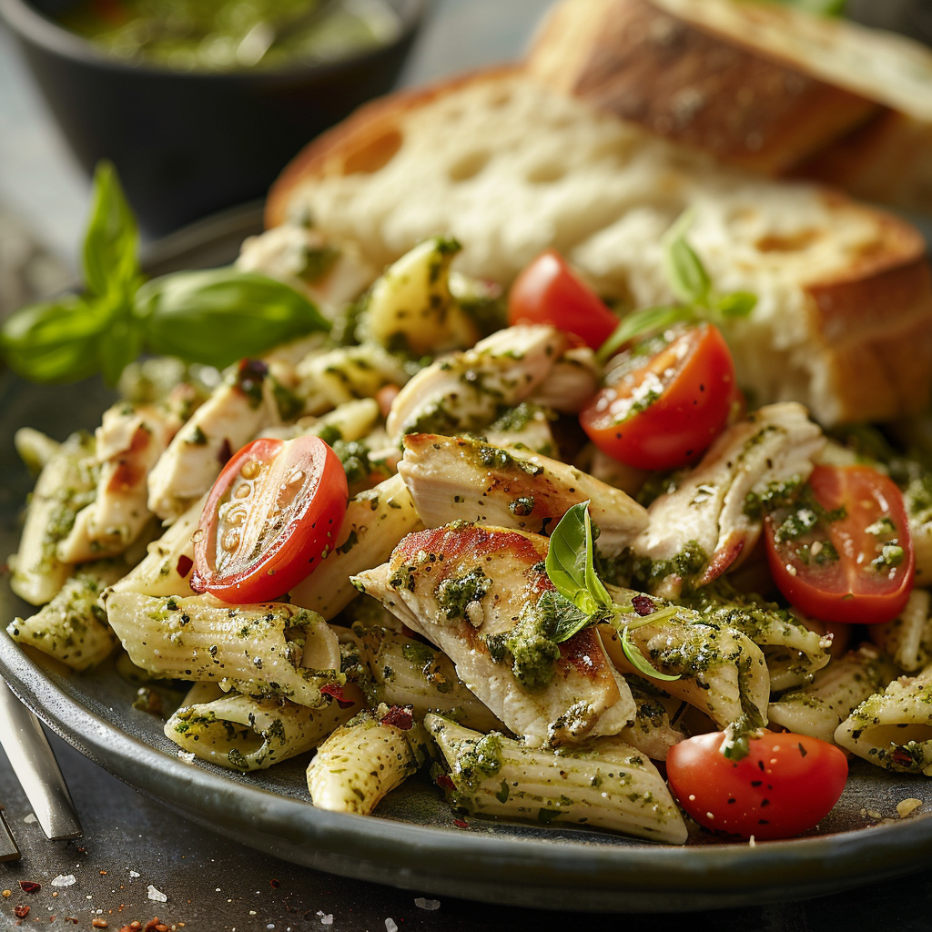 Chicken Pesto Pasta Salad