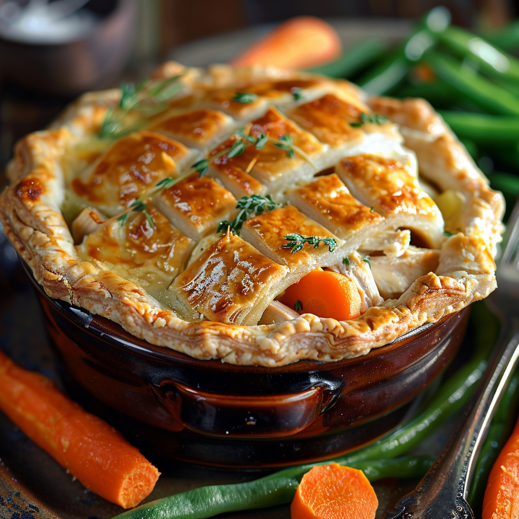 Chicken Pot Pie with Flaky Crust: Irresistibly Delicious Comfort Food 2 Chicken Pot Pie with Flaky Crust