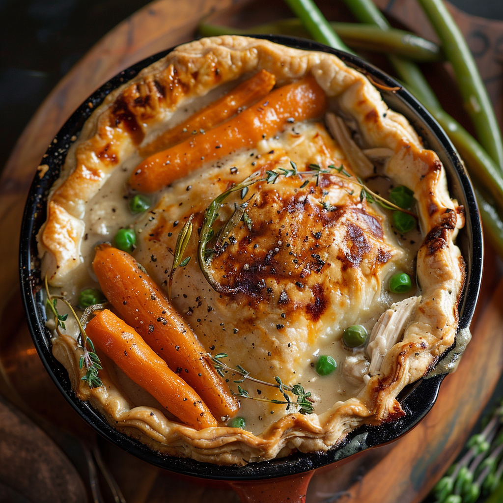 Chicken Pot Pie with Flaky Crust: Irresistibly Delicious Comfort Food 3 Chicken Pot Pie with Flaky Crust
