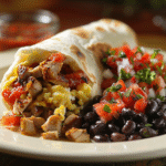 Chicken Sausage Breakfast Burrito (High Protein)